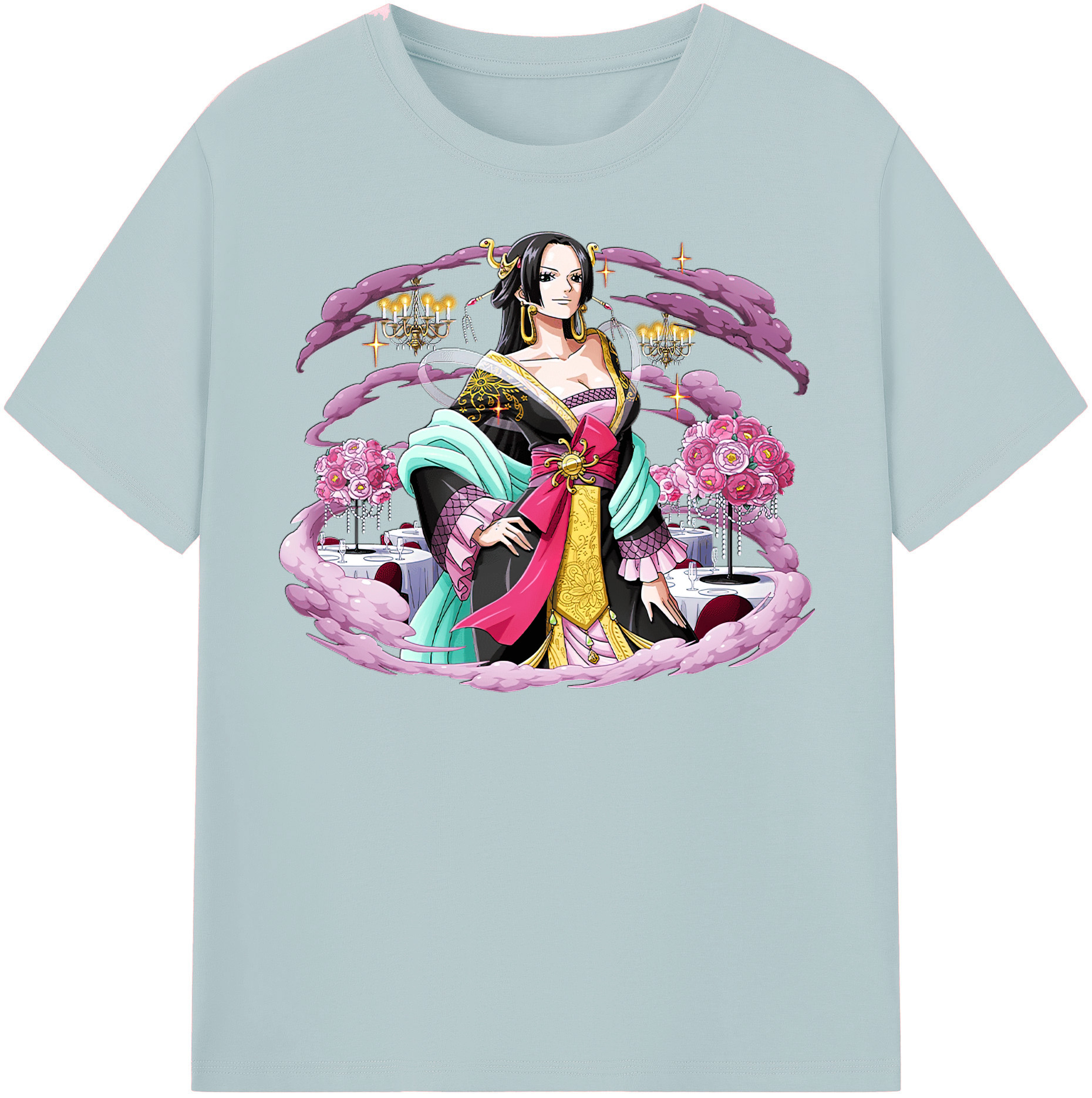 ワンピース ボア・ハンコック ONE PIECE Boa·Hancock 綿100％半袖Tシャツ（フロントプリント）